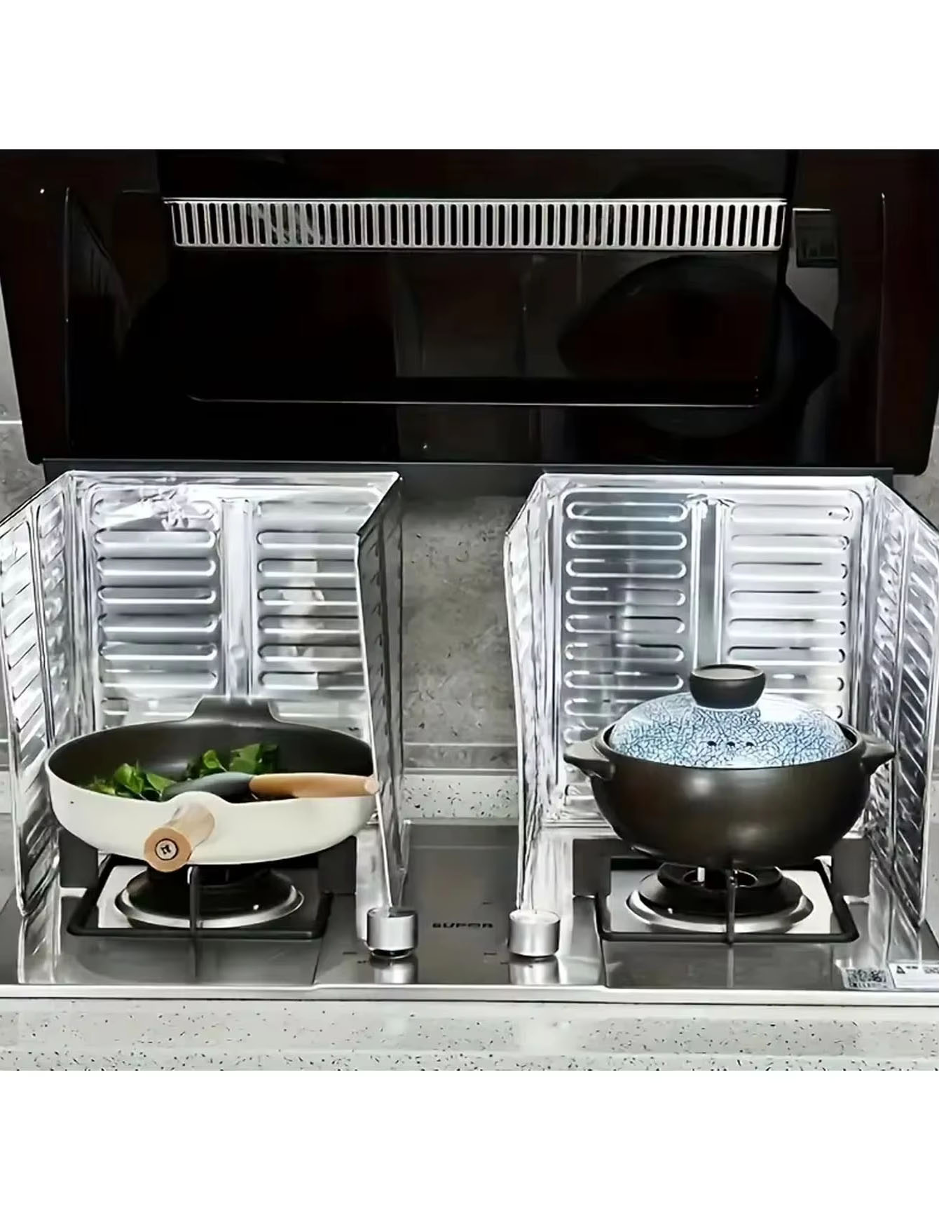 Commercial Kitchen Warmer - 3 Peças de Protetor de Óleo