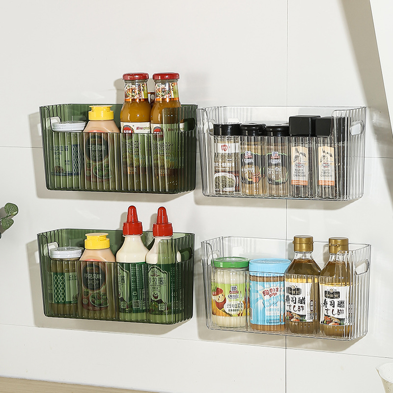 Commercial Kitchen Utensil Organizer - Caixa de Armazenamento Autoadesiva para Refrigerador,