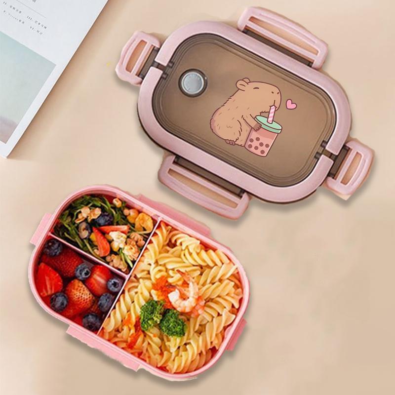 Commercial Kitchen Utensil Organizer - Capivara bento lancheira anime animais impressão