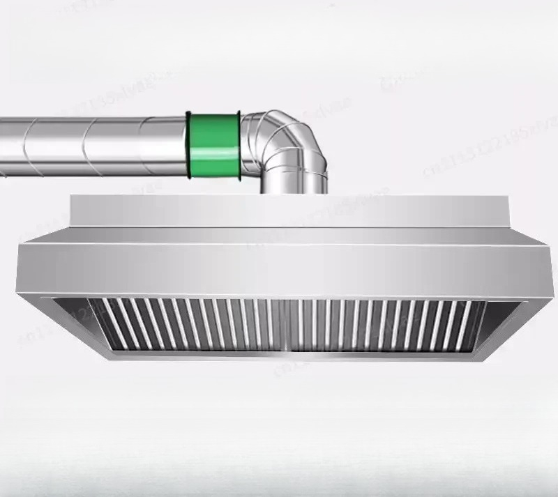 Commercial Exhaust Hood - Coifa de Aço Inoxidável Reforçada, Potente