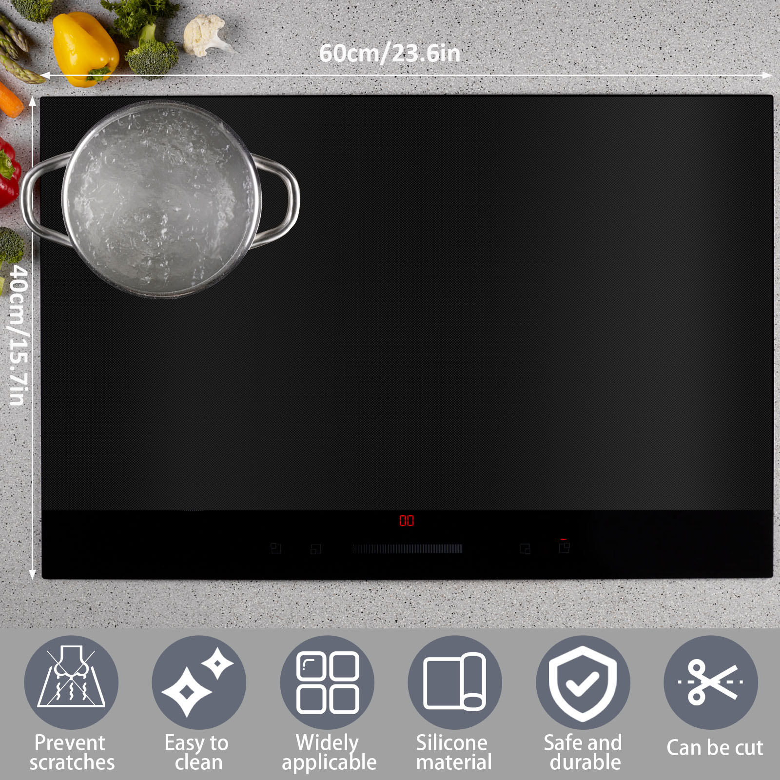 Capa de silicone antiderrapant - Commercial Kitchen Induction avaliação e preço