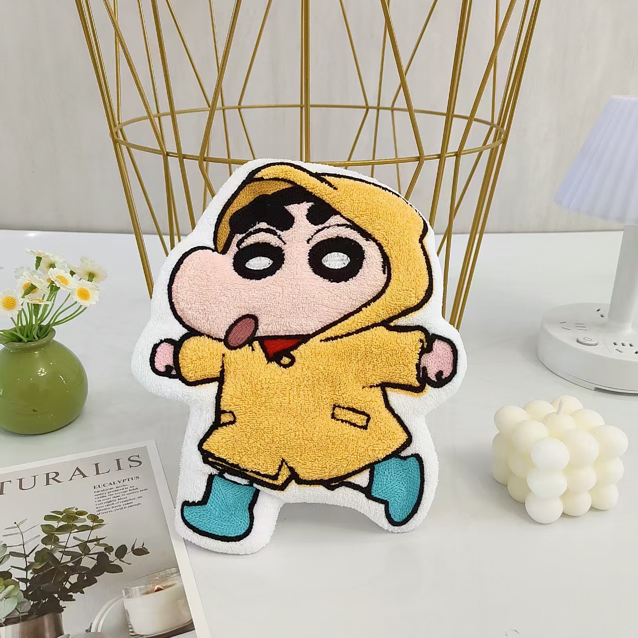 Toalha de Mão Kawaii Crayon Sh - Commercial Kitchen Items avaliação e preço