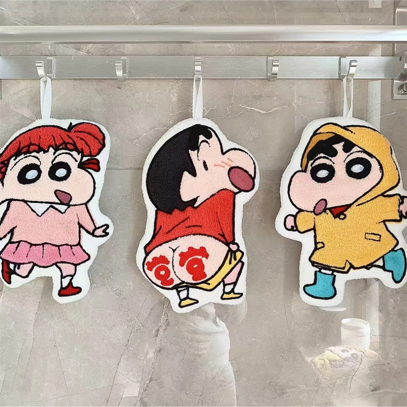 Toalha de Mão Kawaii Crayon Sh - Commercial Kitchen Items avaliação e preço