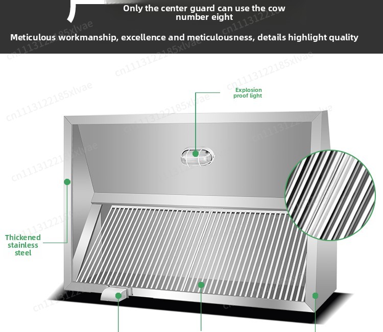 Coifa de Aço Inoxidável Reforç - Commercial Exhaust Hood avaliação e preço