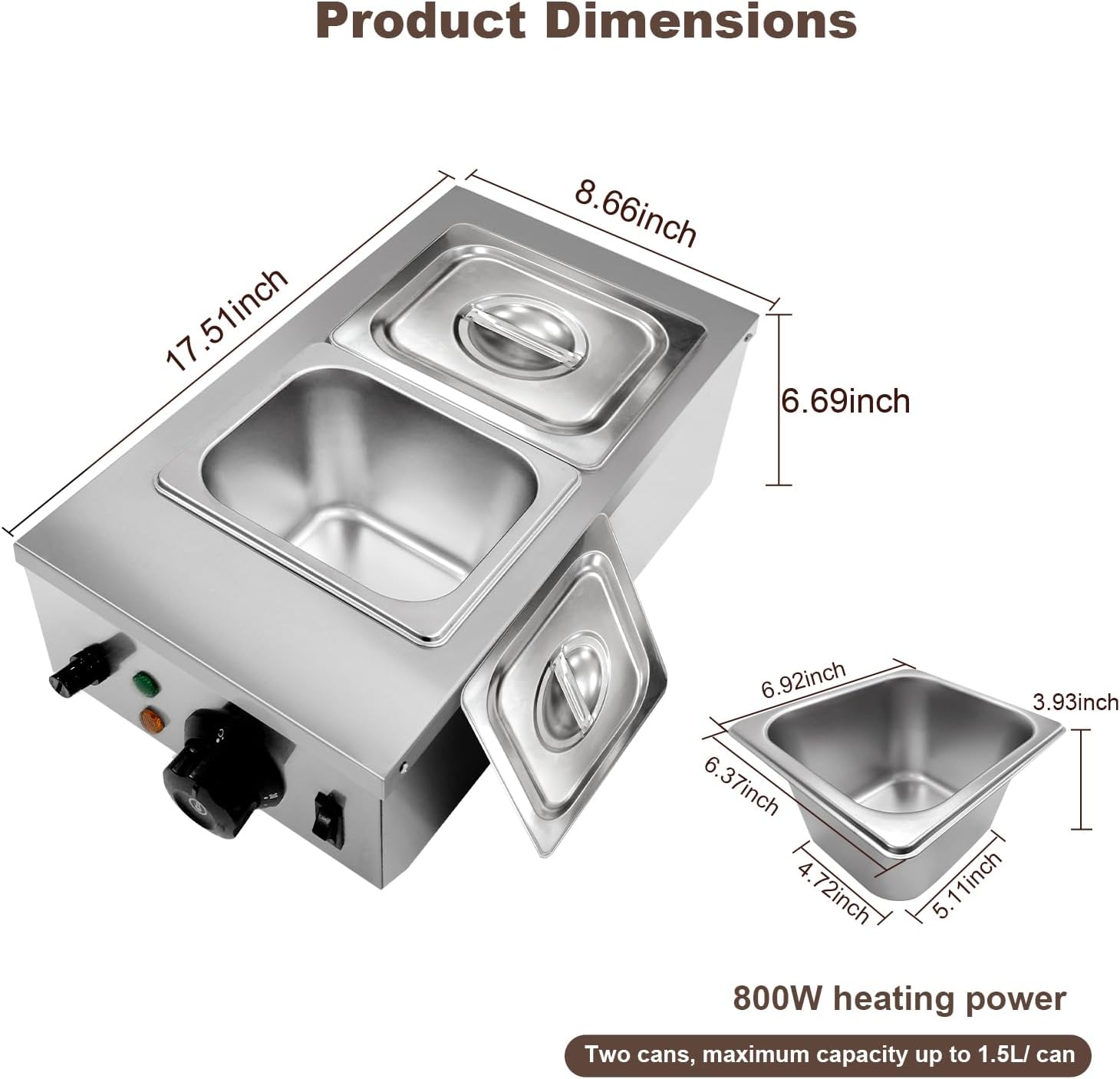 TWISTER.CK Panela de Derreter  - Commercial Kitchen Warmer avaliação e preço