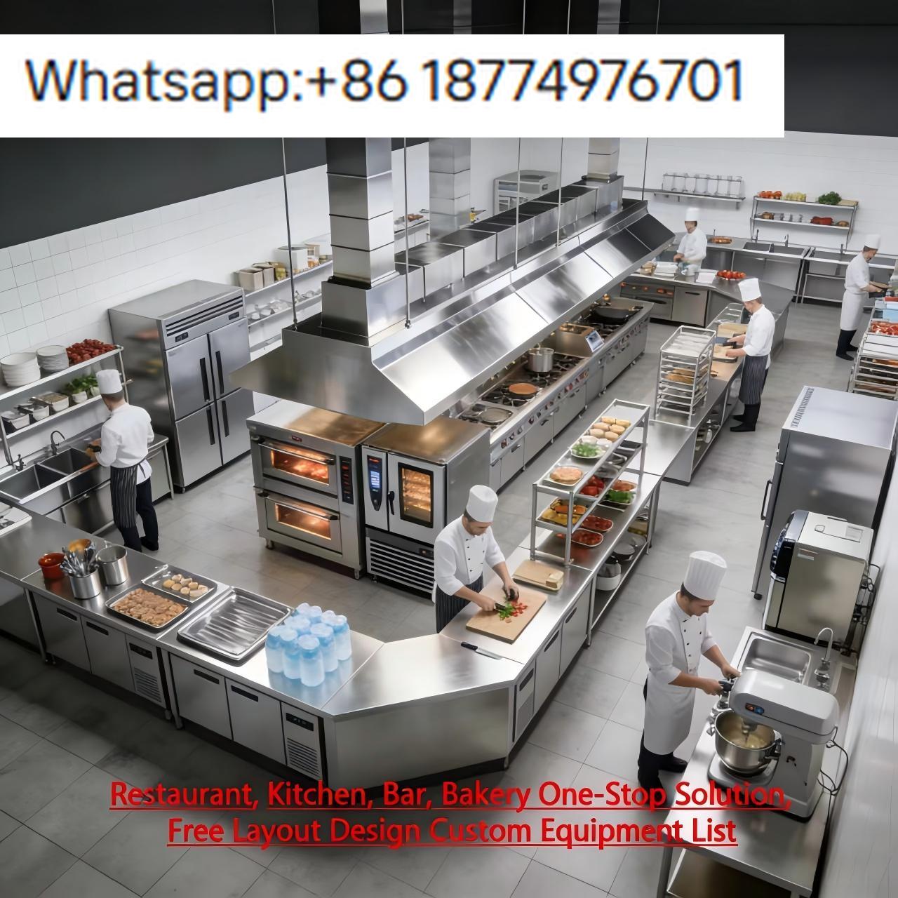 Conjunto de Equipamentos Comer - Commercial Kitchen Layout Design avaliação e preço