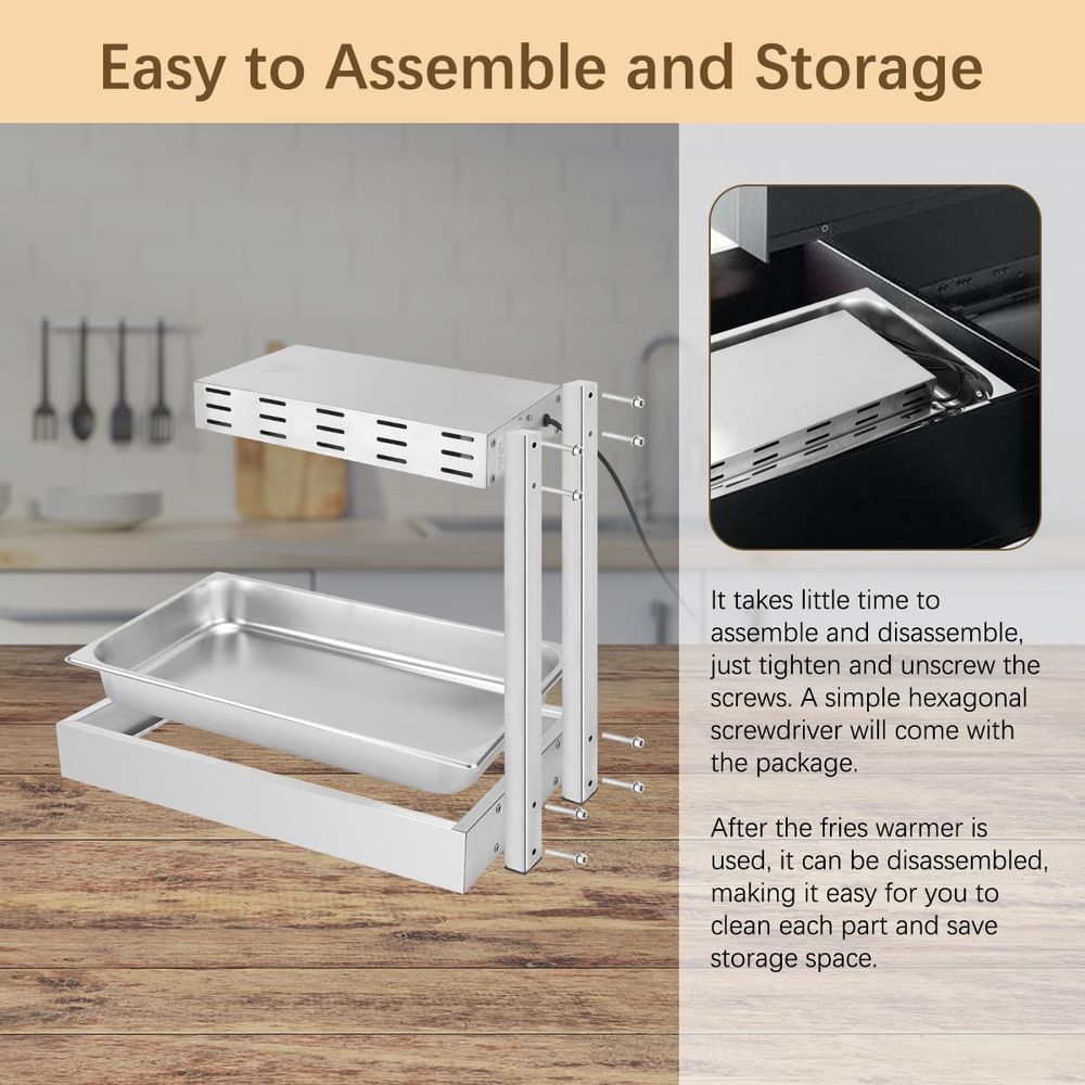 Aquecedor de batidas francesas - Commercial Kitchen Warmer avaliação e preço