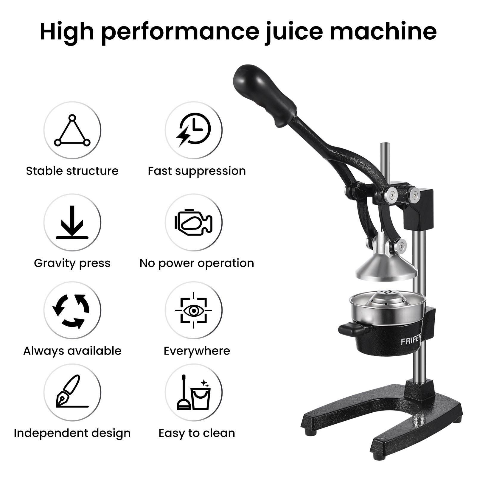 Espremedor manual de frutas cí - Commercial Kitchen Juicer avaliação e preço